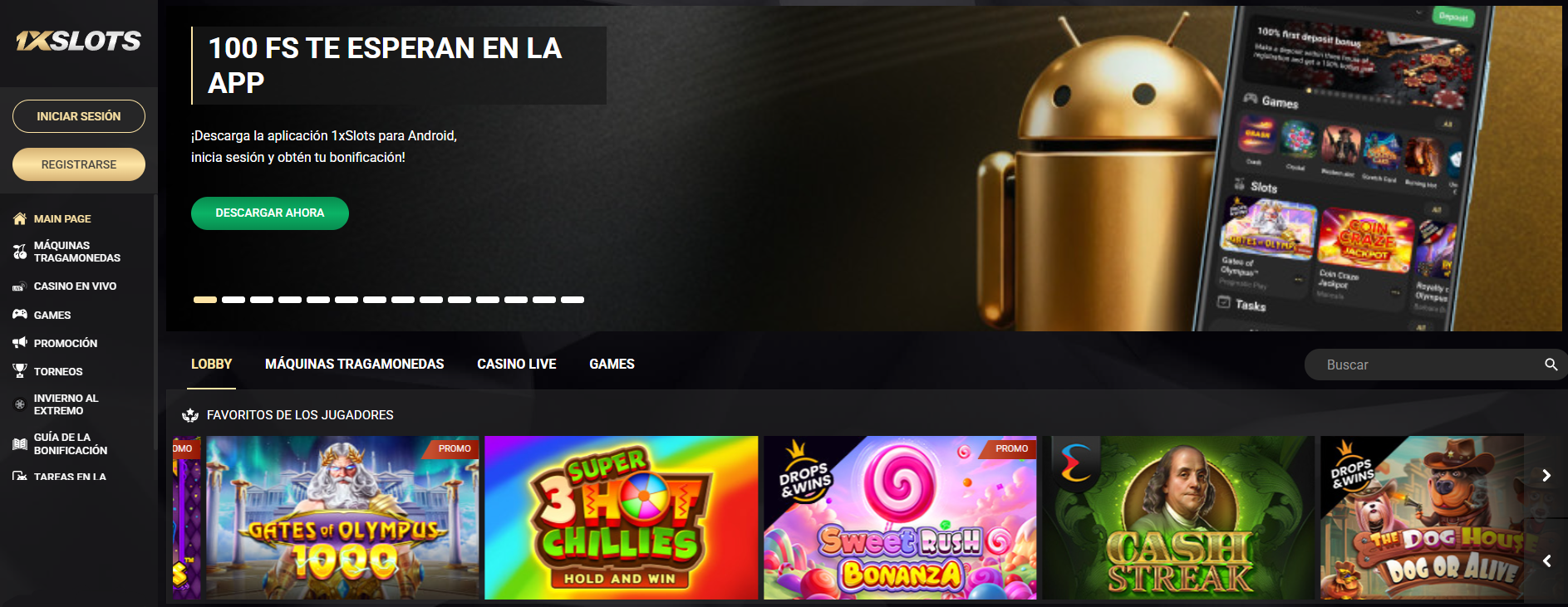 Sitio oficial 1xSlots